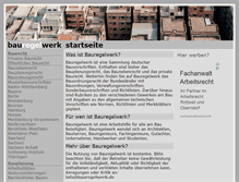 Tablet Screenshot of bauregelwerk.de